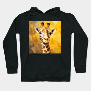 Giraffe portrait. Voronoi pattern. Hoodie